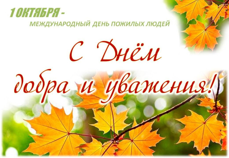 Международный день пожилых людей! День добра и уважения! Международный день пожилых людей! День добра и уважения!.